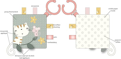 Miniatura 2 de Gerber Juguete suave para bebé con anillo de dentición, gatito, talla única