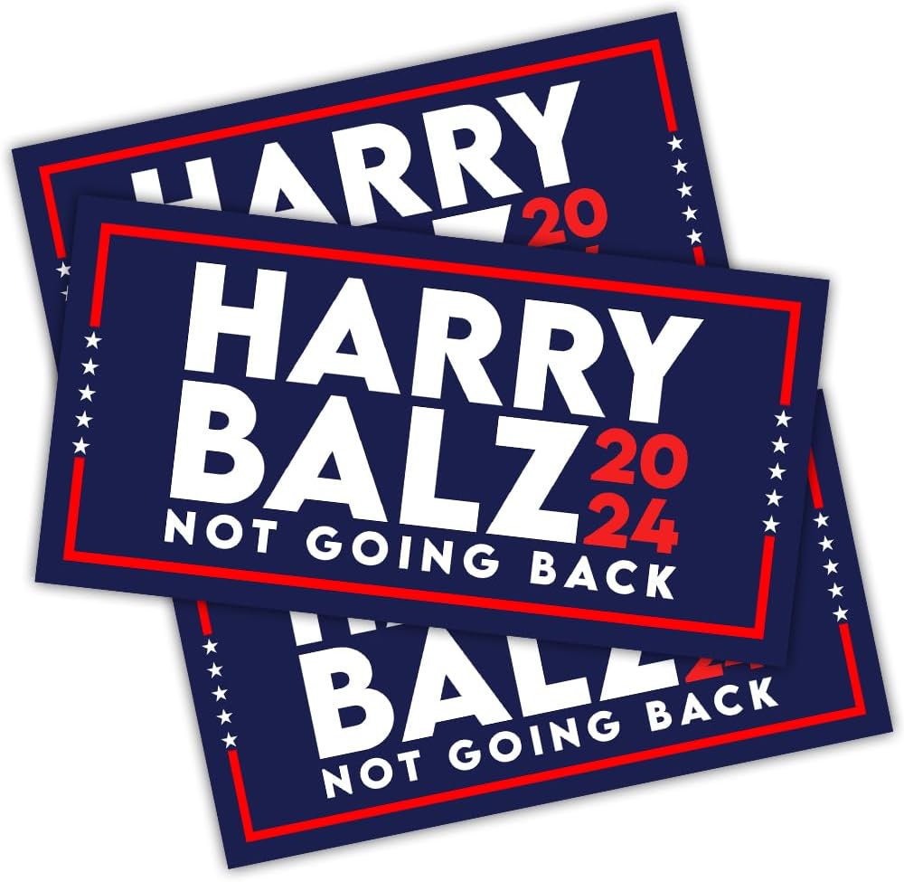 BAVAHA [7.5"x3.75"] Harry Balz 2024 Sticker Funny Harris