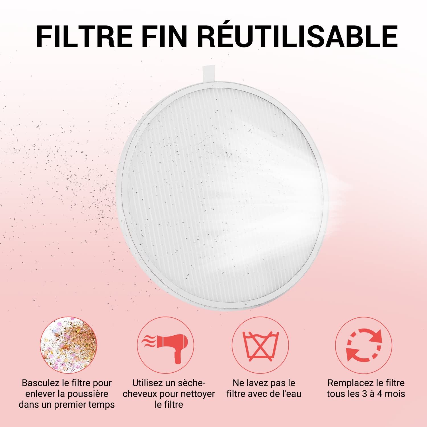 MelodySusie Aspirateur à Manucure Ongles Professionnel Ventilateur Collecteur de Poussière d'Ongles Faible Bruit Aspirateur de Table Puissant pour la Manucure au Salon ou à la Maison