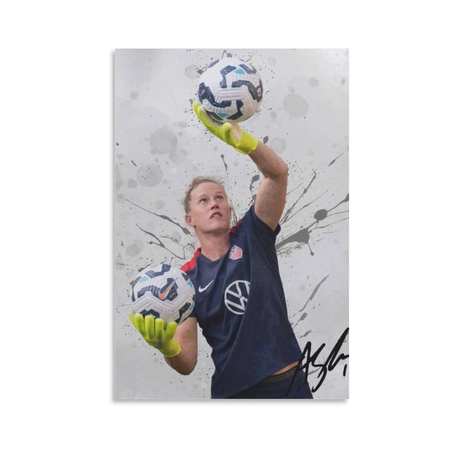 FCOIN Alyssa Naeher Canvas Poster Wall Art Poster Prints Home Decor Picture Canvas Painting Posters 16x24inch(40x60cm)