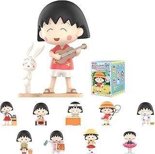 POP MART Chibi Maruko-Chan Action Figure Toy, 1 of 9 Toy Collection, Interesting Life Random Box Design, Collectible Toys Gift for Boys and Girls