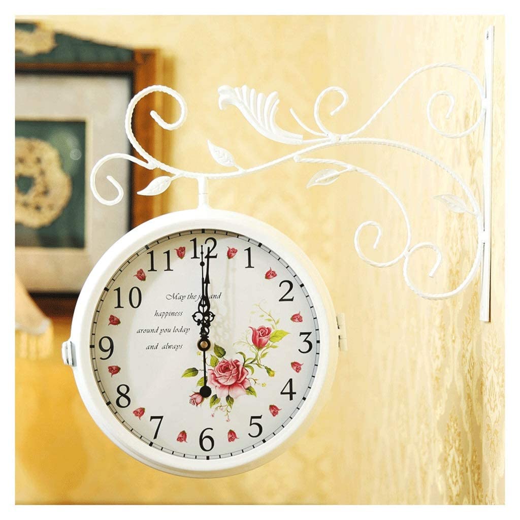 Amazon.co.jp: 壁掛け時計レトロ鍛造鉄壁掛け時計-20インチ