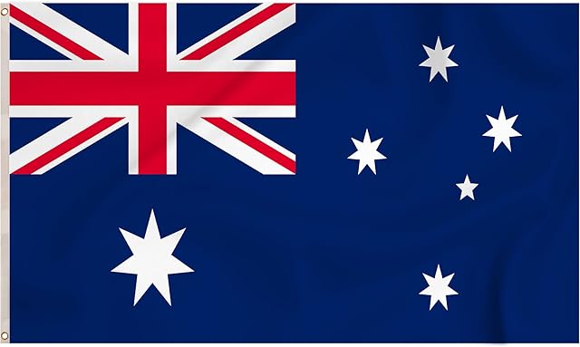 Storm&Lighthouse Flag of Australia Australian Flag Oceania Flags 5ft x 3ft with Eyelets