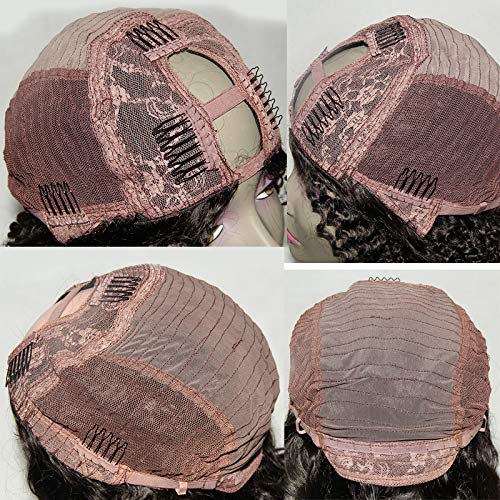 30# Ombre U Part Wavy Human Hair Wigs For Black Women Malaysian Soft Hair U Part Wig Middle Part 150% Density (22inch 150% Density, Color 1b#T30#)