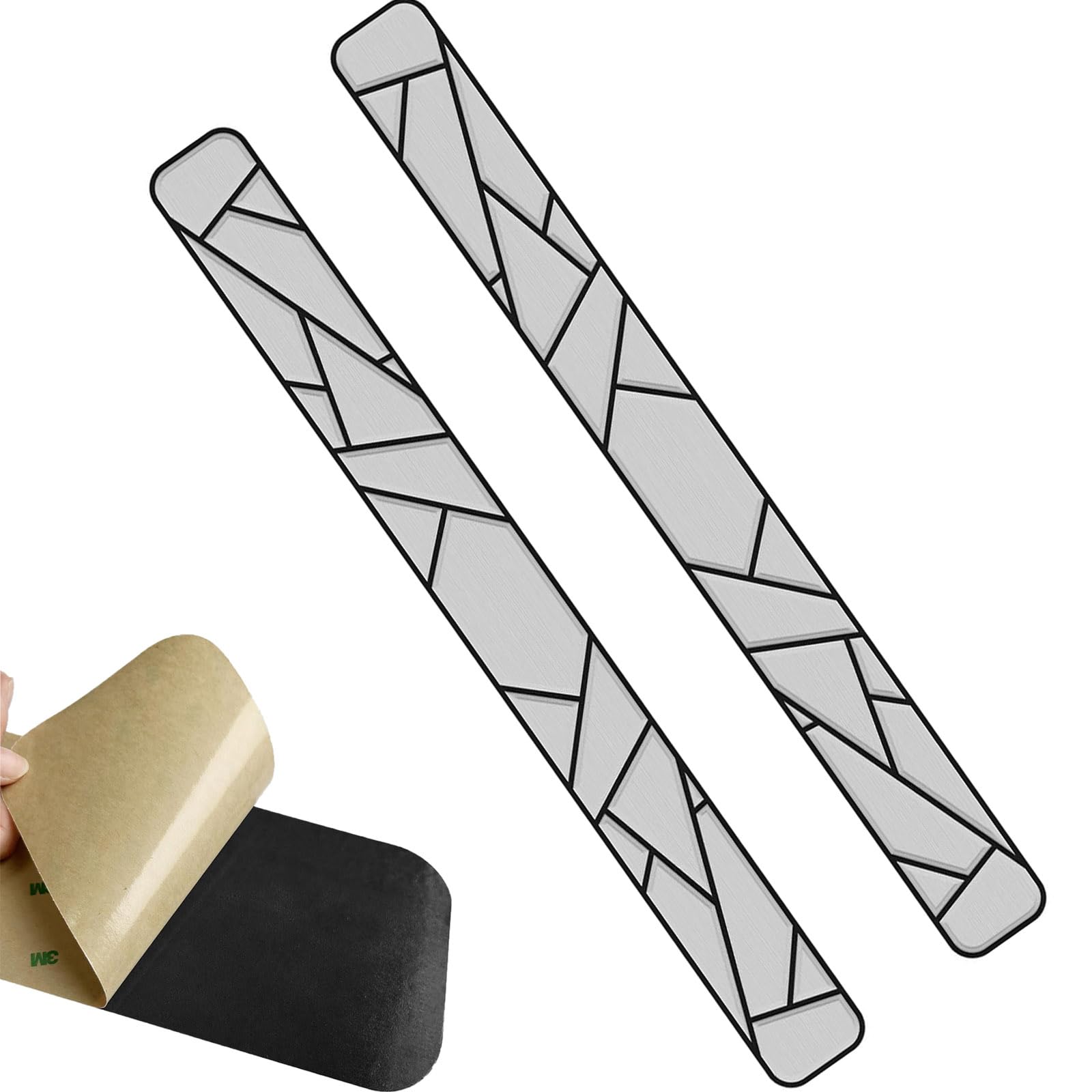 HZshark EVA Foam Sheet Marine Carpet with 3M Adhesive Backing, 39.37"x3.94" Side Footrest Traction Mat for Motorboat, Non-Slip Boat Flooring Boat