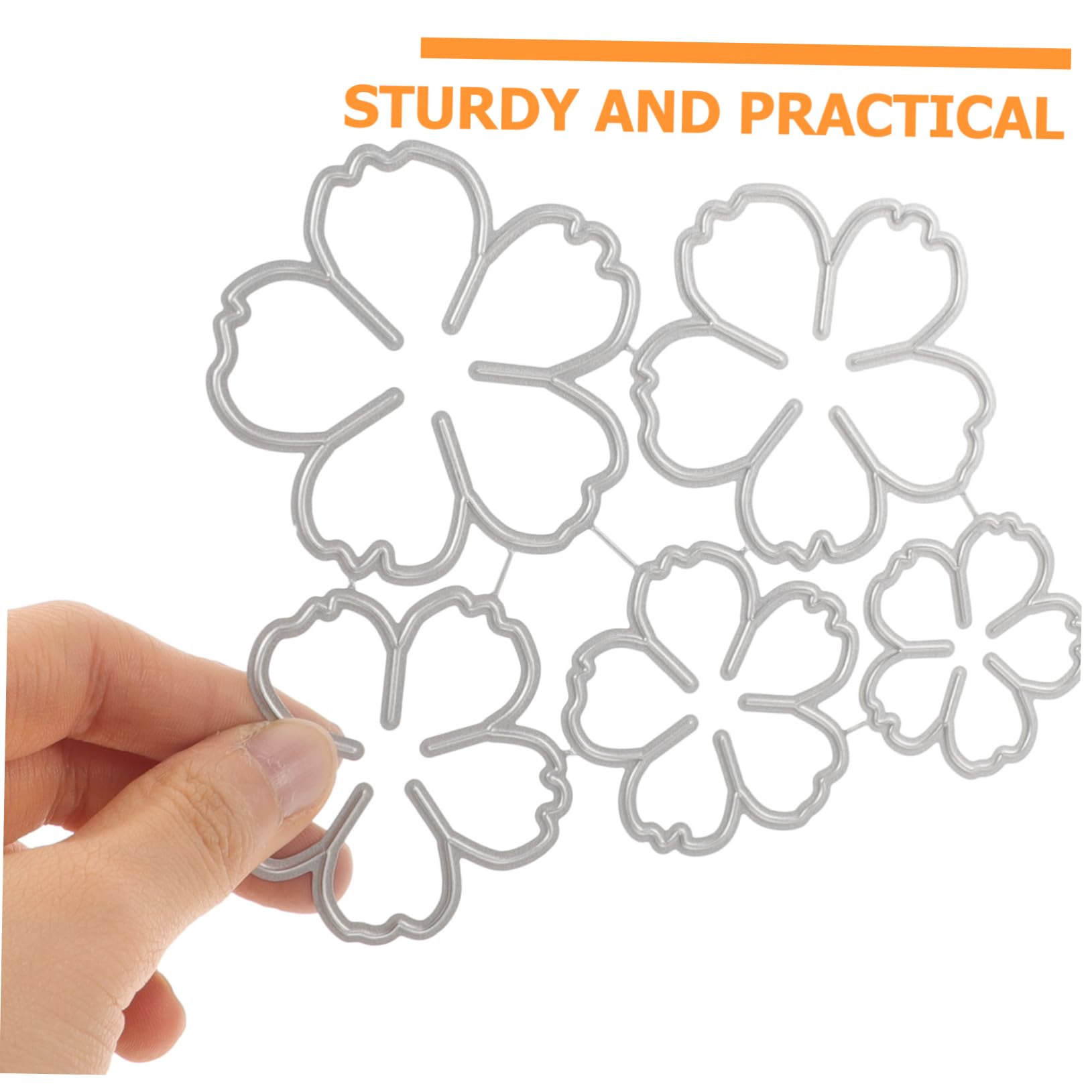 ARTIBETTER 5 Piezas Molde de metal de flores guirnalda borde troquelado troqueles de corte cortes cortar plantilla para hacer manualidades suministros para tarjetas planchar