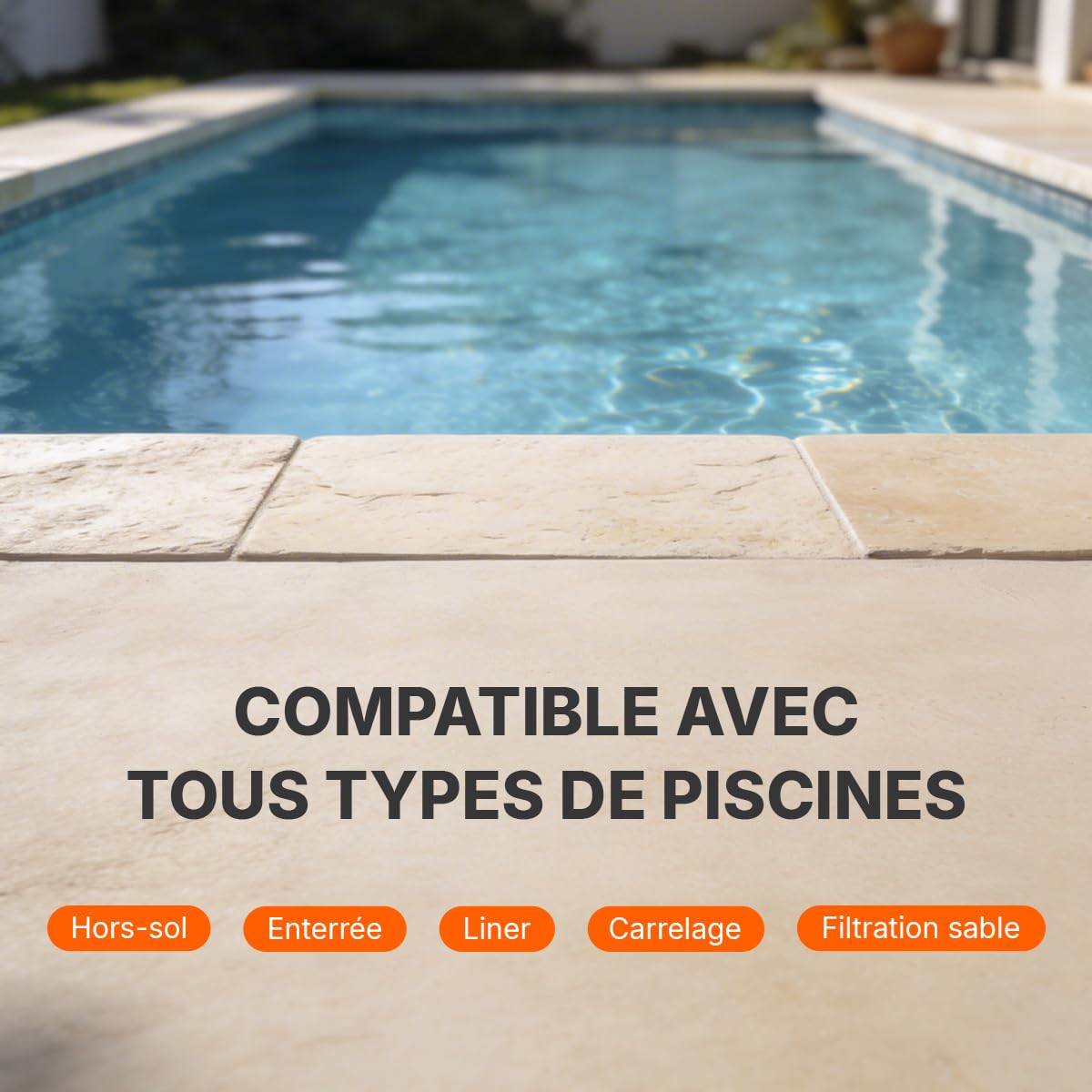 Chlore Choc Piscine Granulés 5kg – Désinfection Rapide et Efficace – Traitement Choc Eau Verte – Compatible Tous Types de Piscines – 55% en Chlore Actif