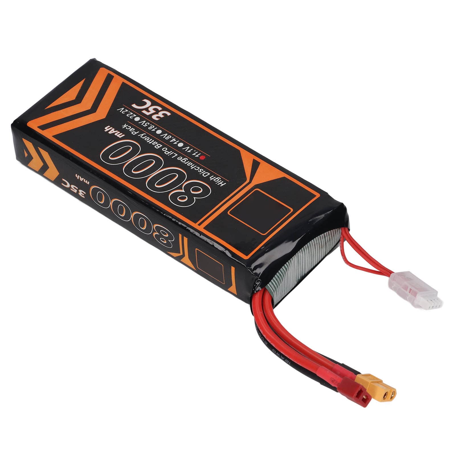 Generic Batteria LiPo 11.1V 8000mAh 35C 3S con Spina XT60 per Auto RC Quadcopter Droni Runtime Ad Alta Potenza Compatibile con Slash E FPV Racing