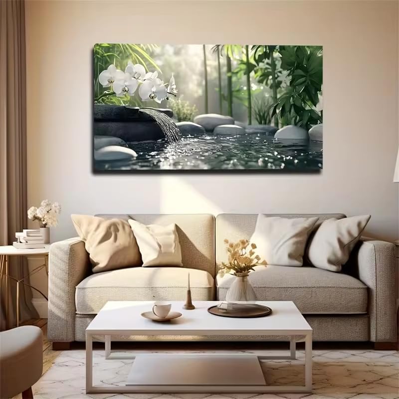 Toile forêt verte AEFOUU, tableau asiatique haut de gamme 40x65cm