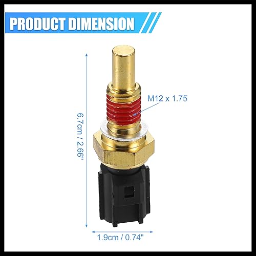 Miniatura 4 de Sensor de temperatura del refrigerante del motor No.8L3Z6G004A para Ford F-150 1997-2010 Material durable del reemplazo del sensor de temperatura