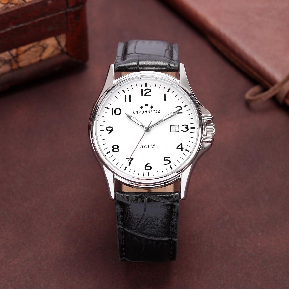 Vintage Orologio Uomo, Tempo e data, Analogico - 43mm