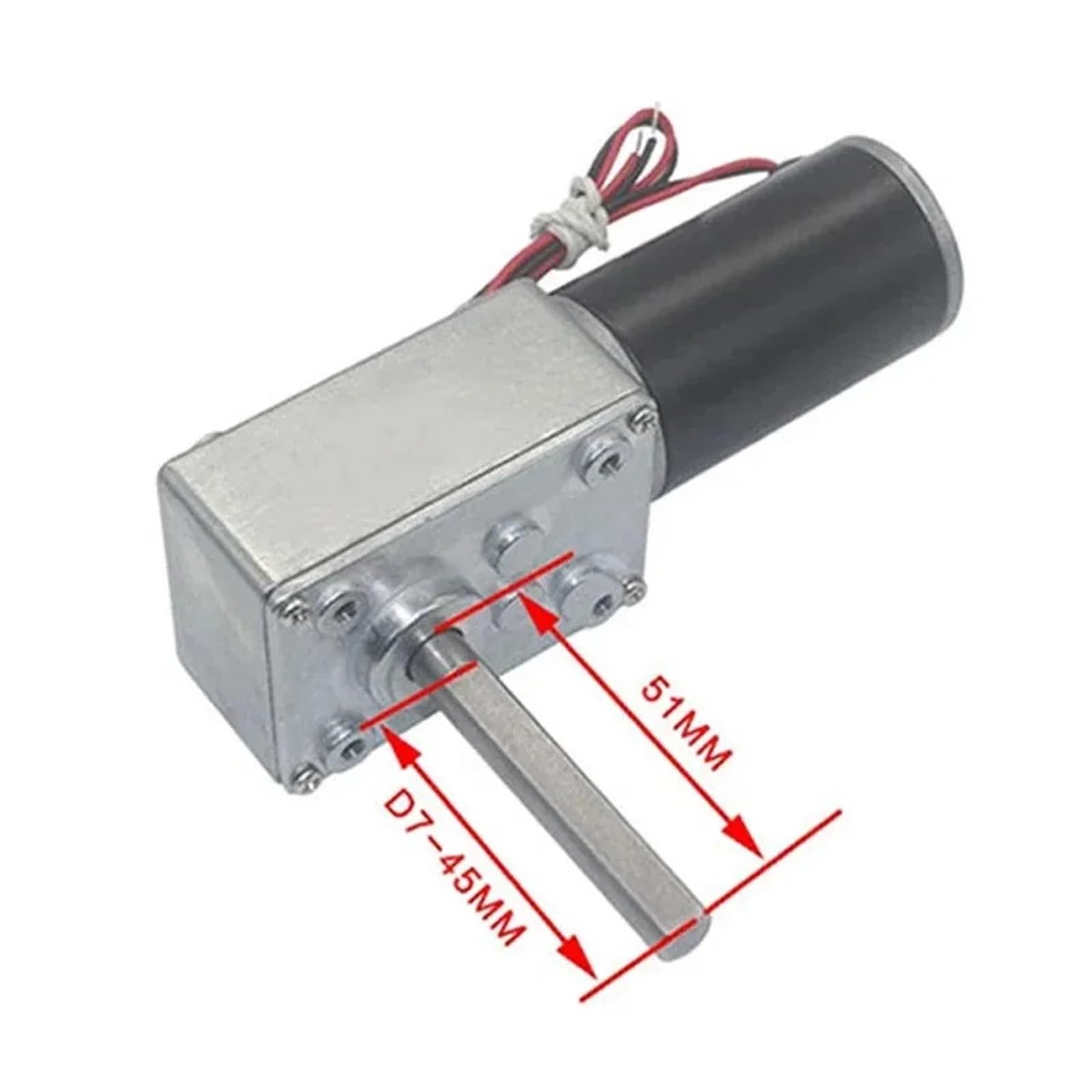 Motorreductor 12V~24/7RPM~470RPM Motor de CC de engranaje helicoidal de alta potencia y alto par(27rpm,24V)