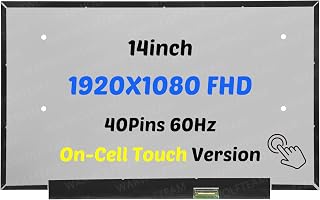 Screen Compatible with Lenovo IP Slim 3 Chrome 14M868 Type 82XJ 82XJ0000US 14inch 1920X1080 FHD 40Pins 60Hz LCD LED Screen Display Panel 5D11D69019 SD11J53862(On-Cell Touch)