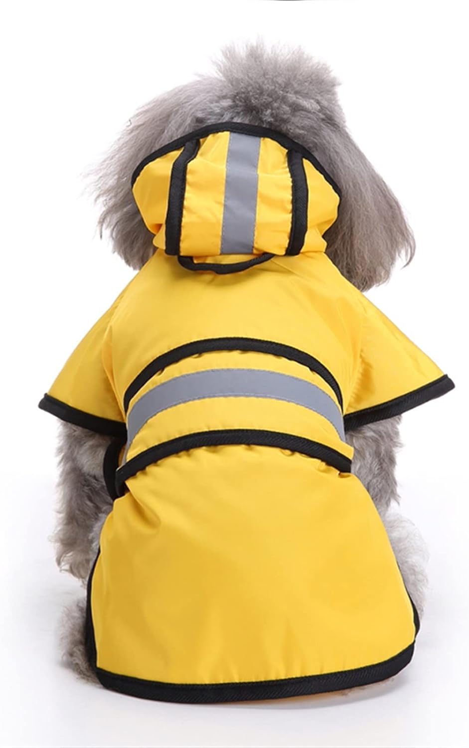 Dog Raincoats Large Dogs Raincoat Reflective Dog Raincape for Puppy Golden Retriever Rain Coat Labrador Poncho Waterproof Pet Dog Clothes (Color : Yellow, Size : Large)
