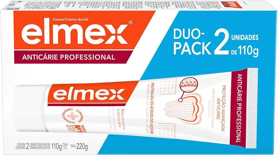 Elmex Creme Dental Anticárie Professional 2 unidades 110g