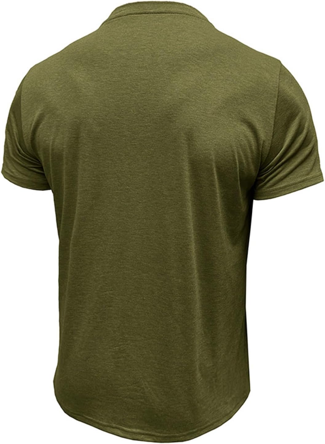RTRDE Men's Fashion Tshirts Casual Henley Tee Short Sleeve Button V Neck Summer Athletic Work T-Shirts Shirt, M-3XL