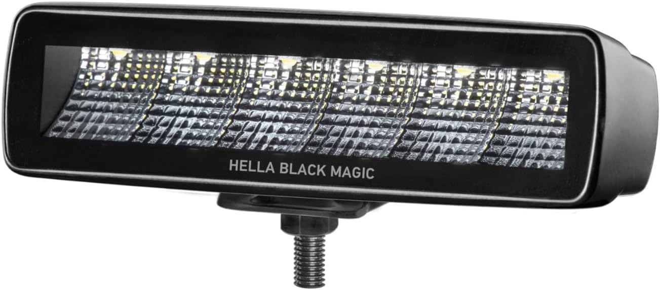 Hella Black Magic LED Series 6.2 Inch Mini Lightbar - LED Flood Light- Performance High Beam Off-Road Light for Pickup Trucks, ATV, SUV, 4x4, Jeep, Tractors / 358176201