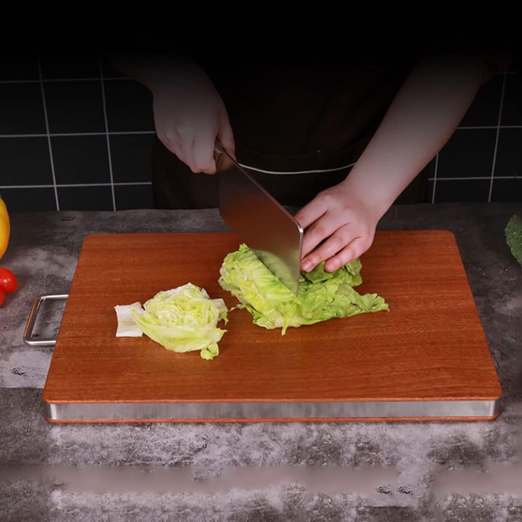 Wooden Cutting Board for Kitchen Double-Sided Chopping Board with Handles Professional Cutting Board for Meat Vegetable