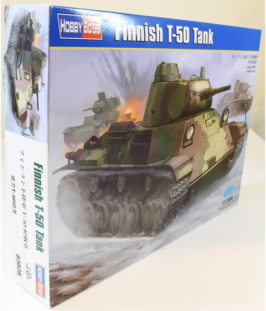 Hobby Boss 1/35 Finnish T-50 Tank Model Kit