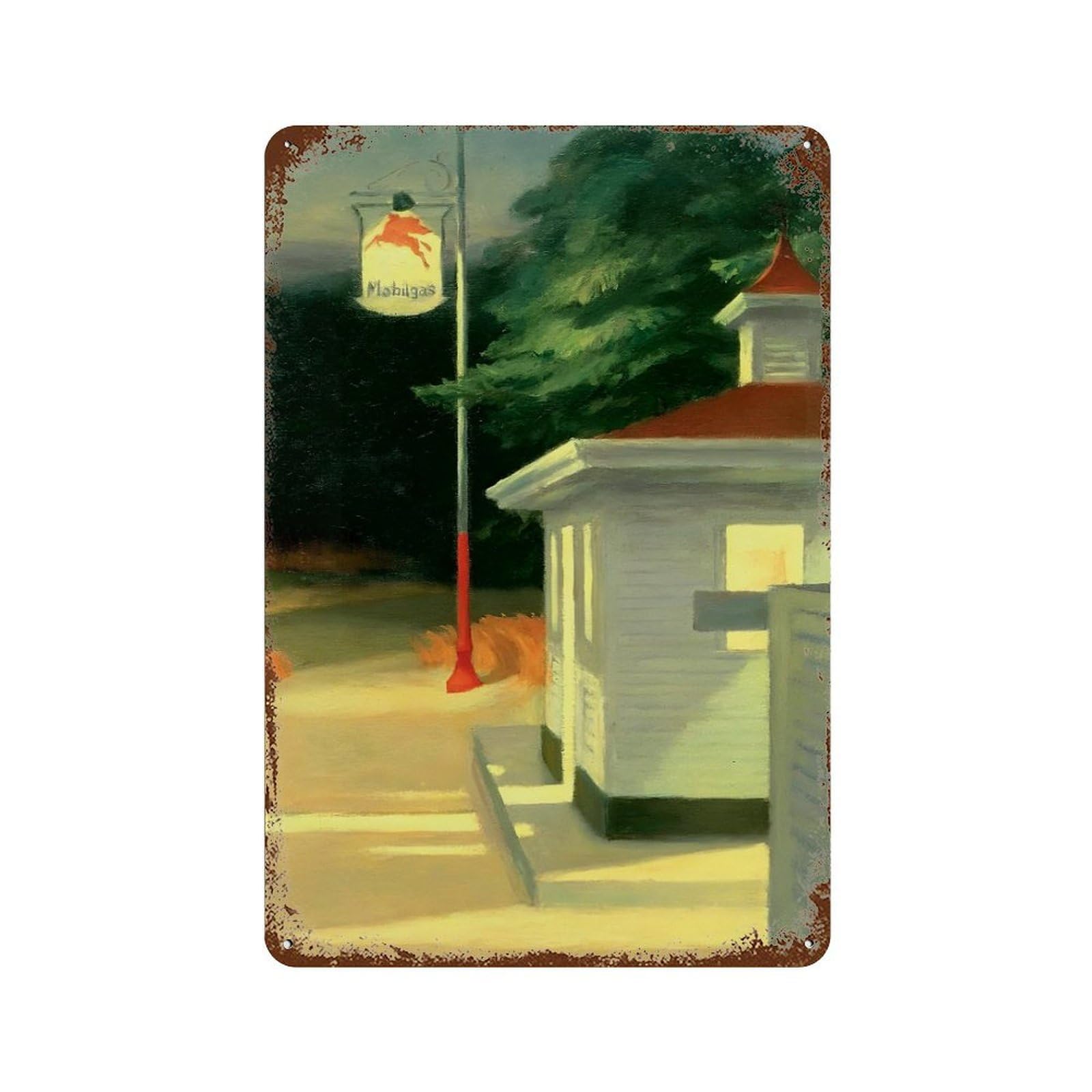 xiaoxiaoshen Edward Hopper Famous Oil (13) Wall Decor Art Metal Tin Poster Modern Home Decor Art Home Bar Shop Decorations Vintage Sign 30x20cm