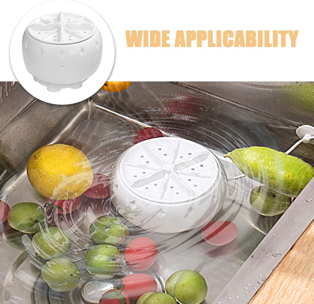 ULTECHNOVO Portable Mini Washing Machine for Apartment and Rv Use Compact Countertop Automatic Washer with Turbo Cleaning and USB Power Supply Gentle Underwear Laundry