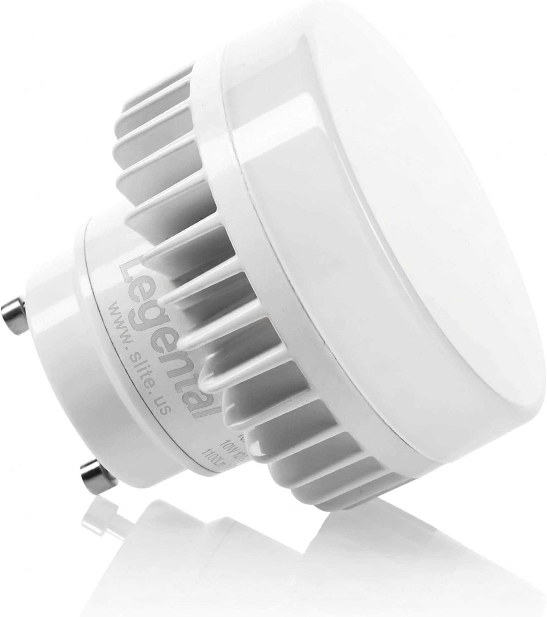 Silverlite Legental 10W LED Mini Puck, GU24 Squat Light Bulb, 18w Low Profile Spring CFL Equivalent, Soft White(2700K), 50000hrs Lifespan, 1000LM, 120-277V, Wet Location Suitable, UL Listed
