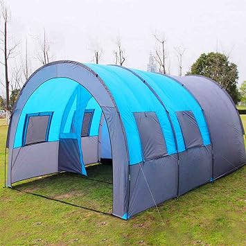 Tunnel Tent Large Family Camping Tents W/Bedroom,5/8 People Large Space Sleeping Cabin Shelter Portable Lightweight Camping Tent for Travel Camping Hiking,Sport Outdoor