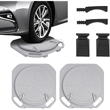 Cashewnuts 2 Pack Wheel Alignment Turn Plates Front End Wheel Alignment Turn Plate, Heavy Duty Four-Wheel Alignment Table Tool, 3T Capacity