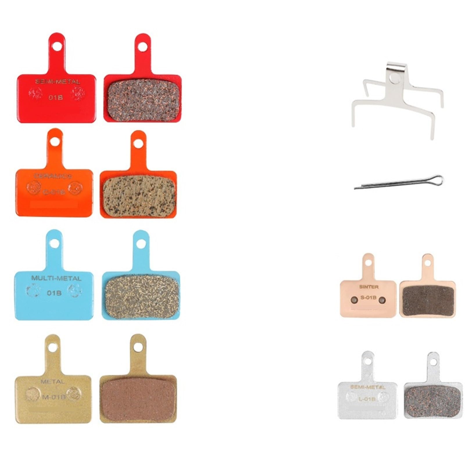 Genérico Compatible con Shimano,Compatible con SRAM 25 Pares de Pastillas de Freno de Disco MTB - Refrigeración de cerámica metálica for Accesorios de Ciclismo de montaña,Piezas