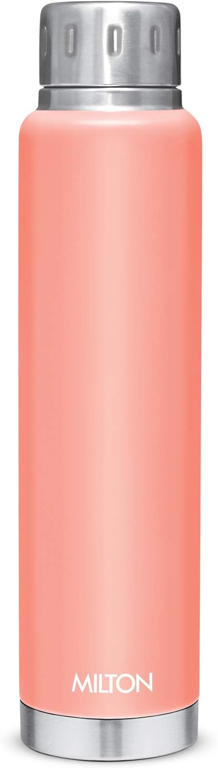 Milton Elfin 750 Thermosteel Hot & Cold Water Bottle, Peach, 750 ml Milton Elfin 750 Thermosteel Hot & Cold Water Bottle, Peach, 750 ml