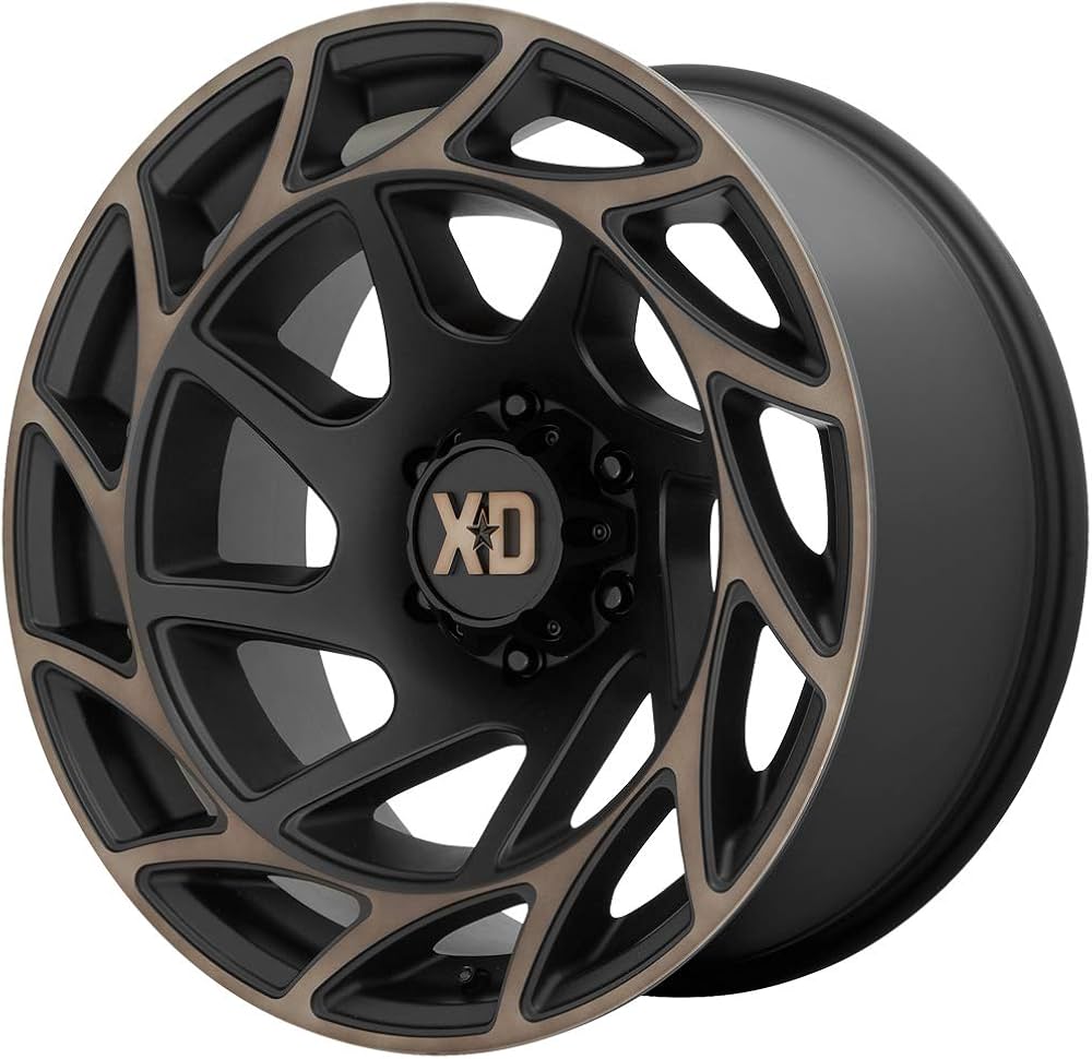 XD Wheels Xd860 Onslaught Satin Black with Bronze Tint Wheel with