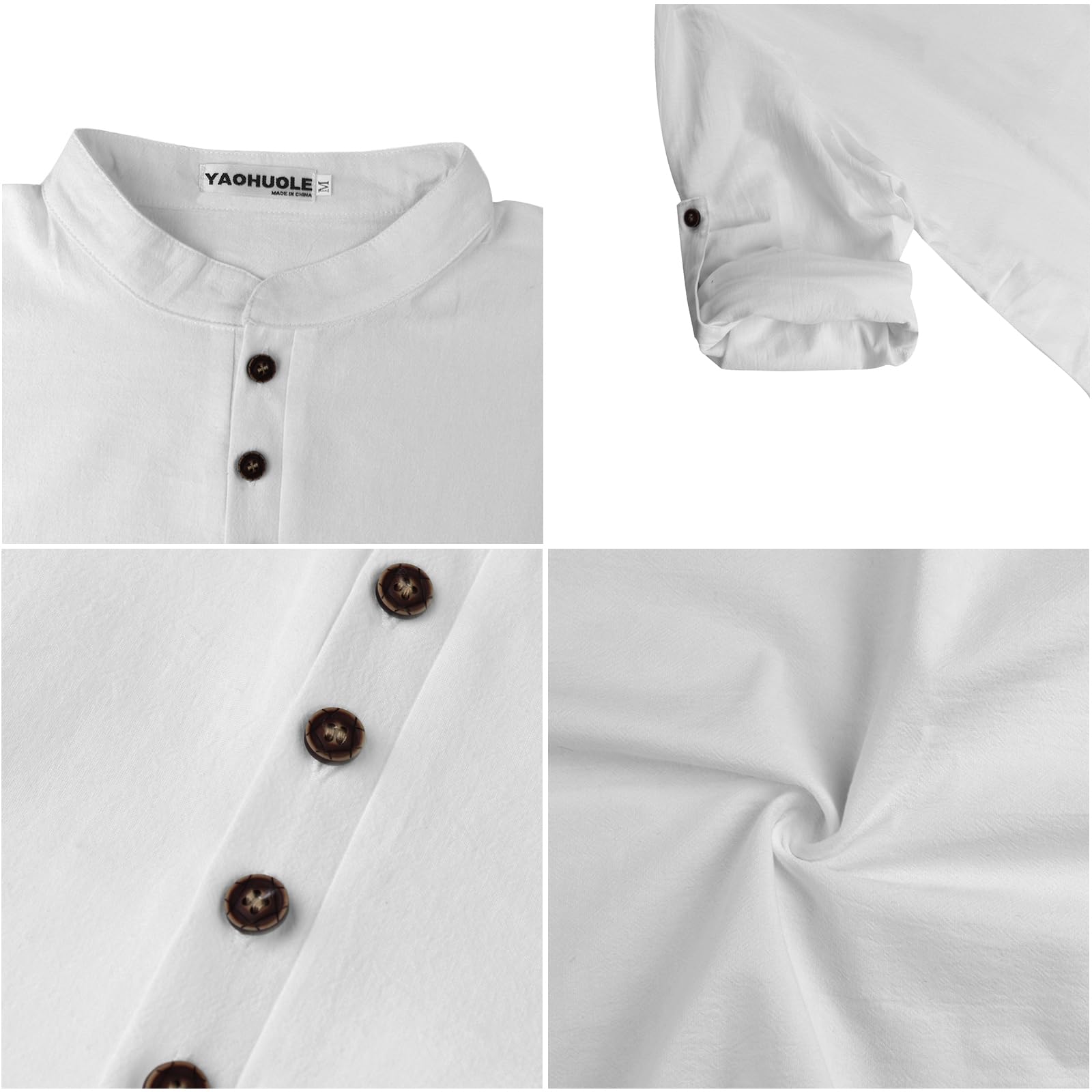 YAOHUOLE Djellaba Homme Musulman Caftan Homme Coton Grande Taille Homme Kaftan Thobe