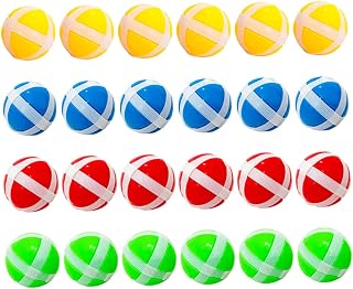 HONMEET 24 Pçs Dardos De Brinquedo De Bola Pegajosa Para Brinquedos Infantis Para Jogos Externos De Plástico Ao Ar Livre Acessórios Para Jogos De Tabuleiro De Dardos Bolas De Golfe De