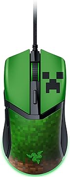 Razer Cobra Wired Gaming Mouse: 58g Chroma RGB Lighting Underglow Minecraft Edition