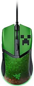 Razer Cobra Minecraft Edition – Mouse leve para jogos com fio – Sensor 8500 DPI (58 g, interruptores óticos de mouse de 3ª geração, iluminação cromada com brilho gradiente, cabo Speedflex) Minecraft