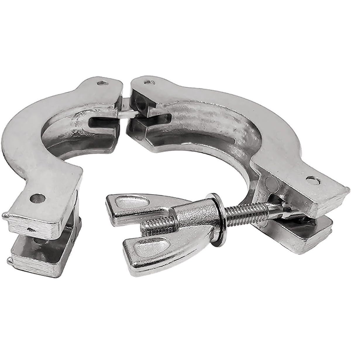 304 Stainless Steel Flange Quick Clamping Hinges - KF Vacuum Hose Clamp Vacuum Joint, 2 Pack(KF25)