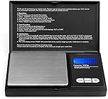 Digital Scales - 0.1g-1000g Kitchen & Jewellery Scale with Back-lit LCD Display - Portable, Multi-Functional for Gold, Coffee