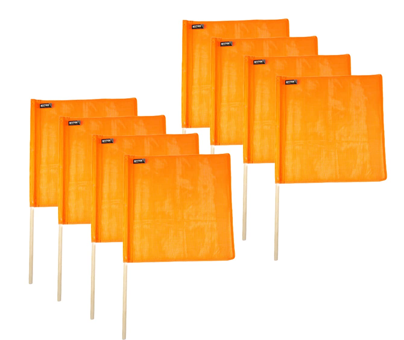 Mytee Products 15 Pcs Magnetic Oversize Load Sign Kit - 2 Mesh Oversized Load Banner, 8 Pcs Mesh Warning Flag w/Wood Dowel & Wire Loop, 1 Bag & 4 Magnetic Flag Holder for Construction, Pedestrian Sign — Amazon image 13