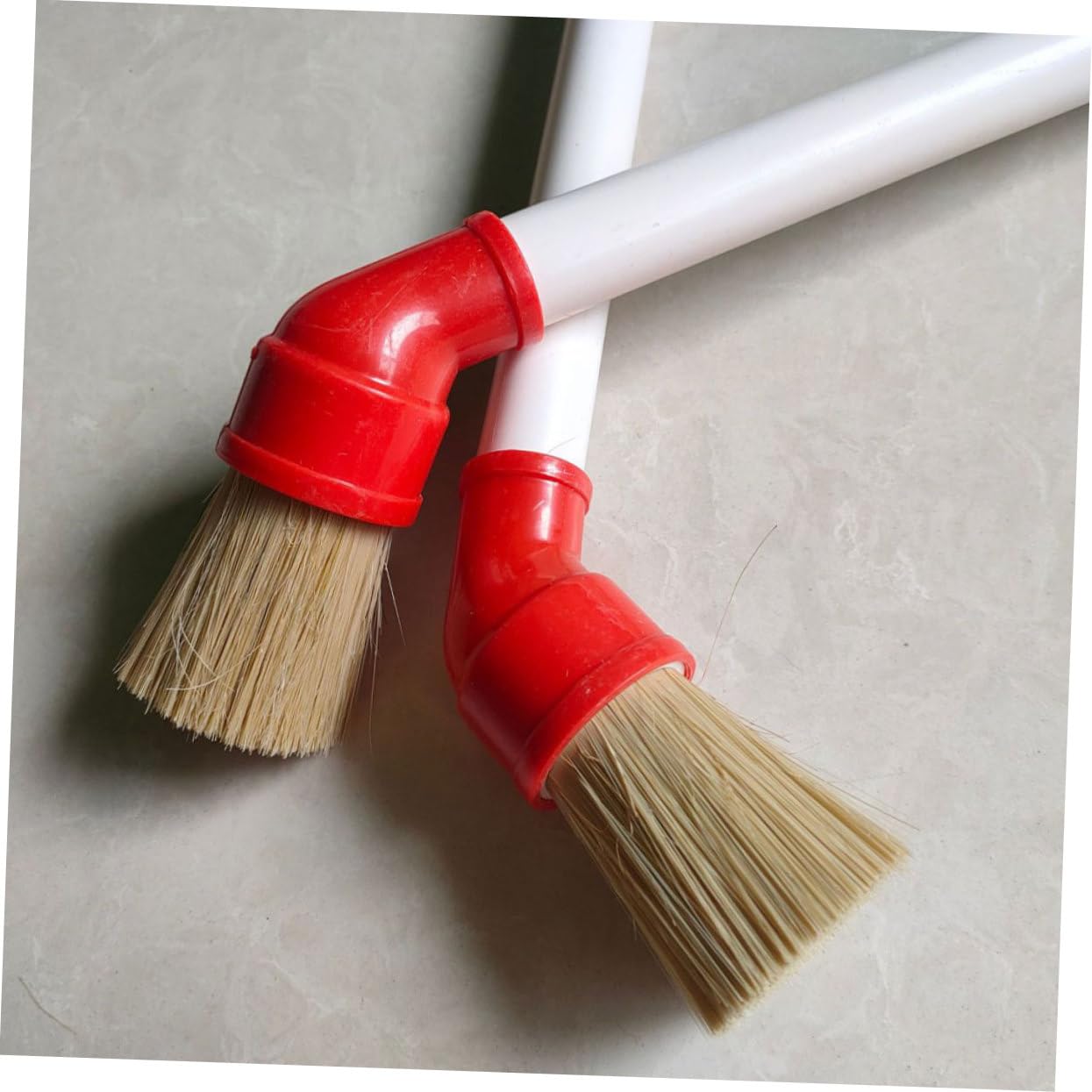 Alipis 5 Set Pennello per per Pneumatici Dettaglio Auto Spazzola per Ruote Spazzola per La Pulizia Spazzola Lavaruote Puscello delle Ruote di Legno 2 Pezzi*5