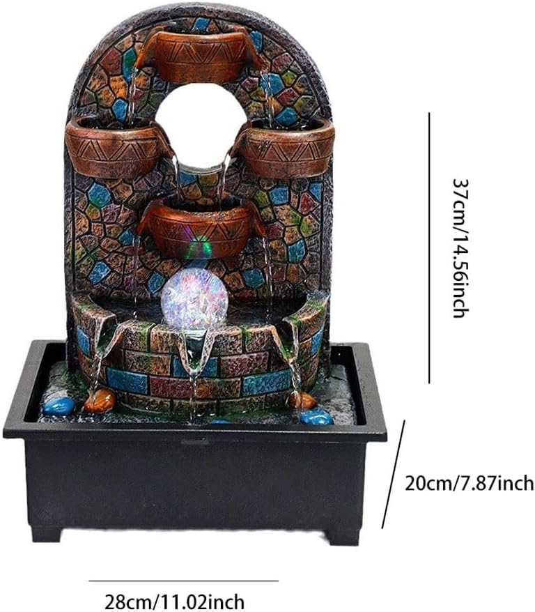 卓上滝噴水 卓上噴水クリエイティブデスクトップ装飾品リビングルーム噴水水装飾 屋内噴水