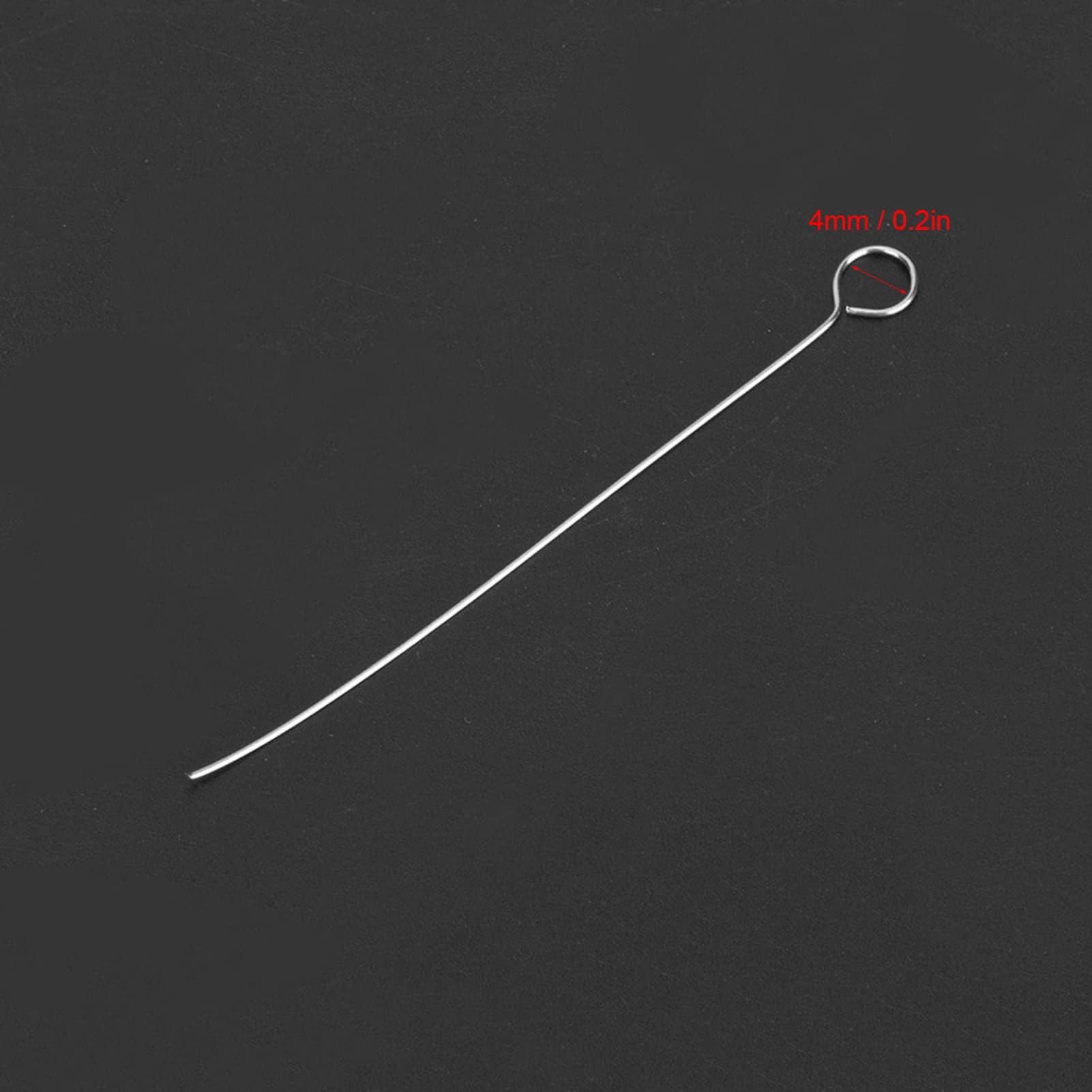 Inokulationsschleifen Nichromspitzen 50 Stück Wiederverwendbare Inokulationsschleifen Halter Für Labor (4mm) Inokulationsöse Präzisionswerkzeuge Für Mikrobiologie