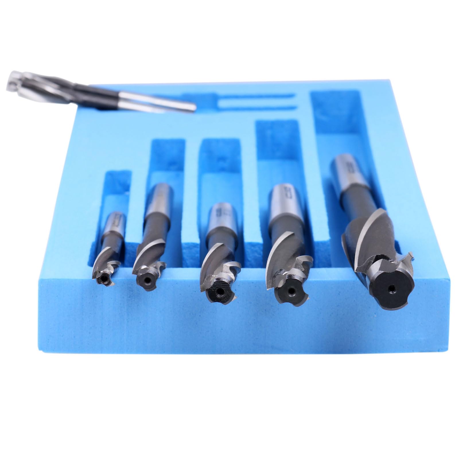 Accusize Industrial Tools H.S.S. Solid Cap Screw Counterbore Set, 3 Flute, Straight Shank, 7 Pc, 508S-0007 — Amazon image 5