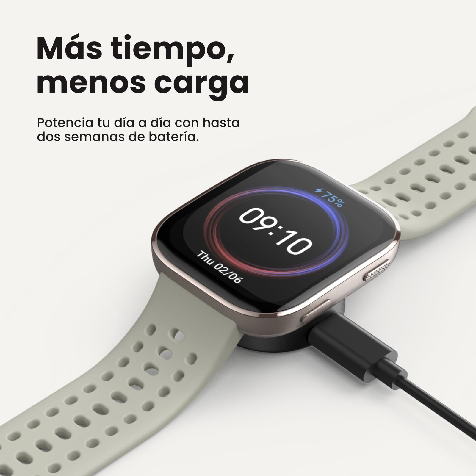 Amazfit Bip 6 Smartwatch 46mm, Batería 14 días, AMOLED 1,97", GPS con Mapas, IA, Llamadas Bluetooth, Seguimiento Salud y Sueño, 140+ Modos Deportivos, Resistencia al Agua 5ATM, Negro