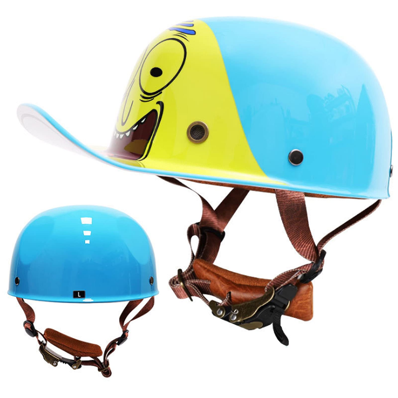 Kask Na Rower Górski, Kask Rowerowy Retro Lokomotywa, Uniwersalny Półkask Używany Do Ochrony Głowy Mężczyźni Kobiety Kask Na Rower Szosowy Nadaje Do Kasku Rowerowego Na łyżwach Na Zewnątrz,Dot/Ece,#3,L