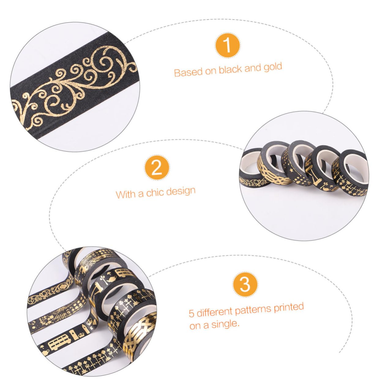 STOBOK 15rollen Diy Washi Tape Dekoratives Klebeband Für Scrapbooking Geschenkverpackung Und Kreative Bastelprojekte Für Planer Und Dekorationen