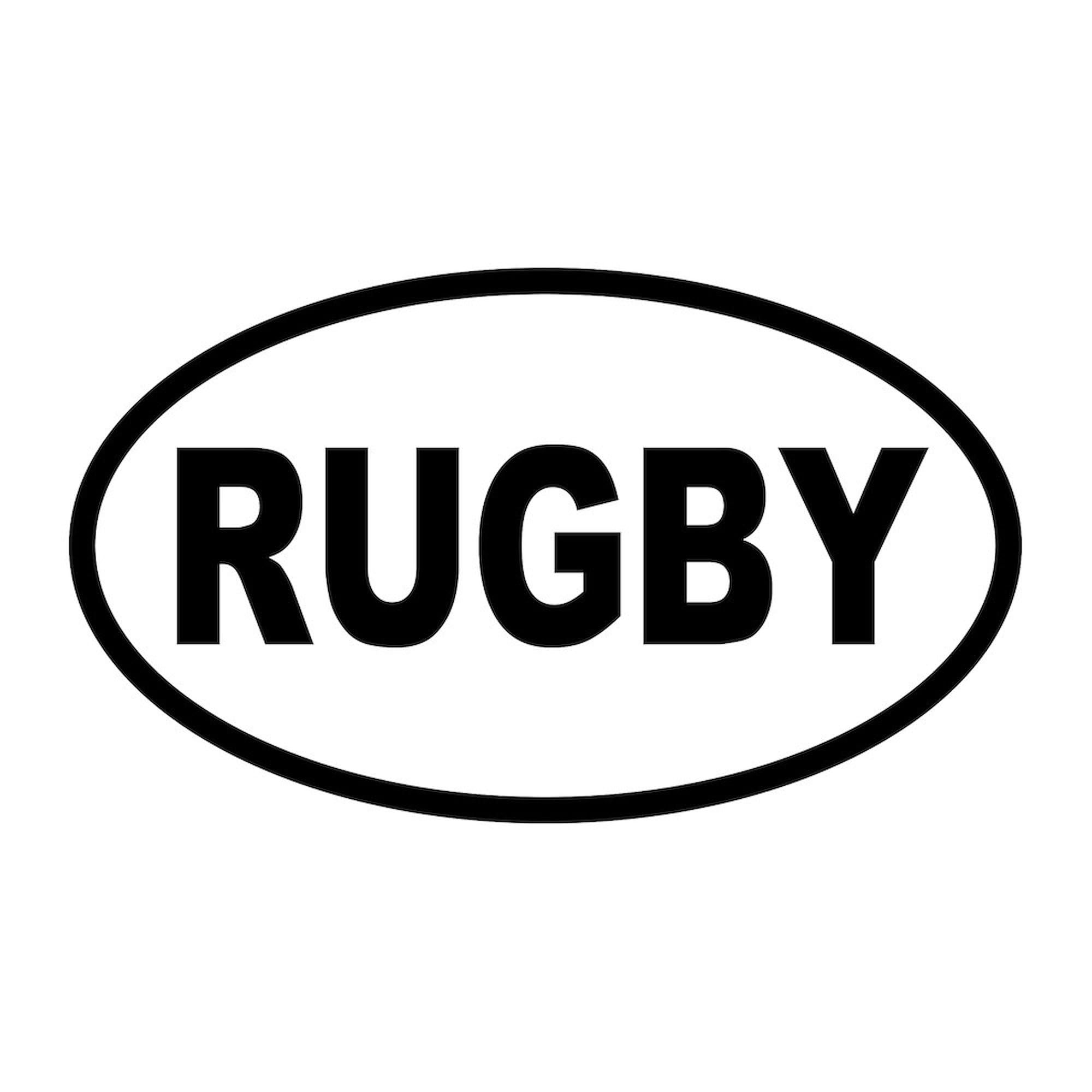CafePress Basic Rugby Oval Sticker Oval Car Bumper Sticker