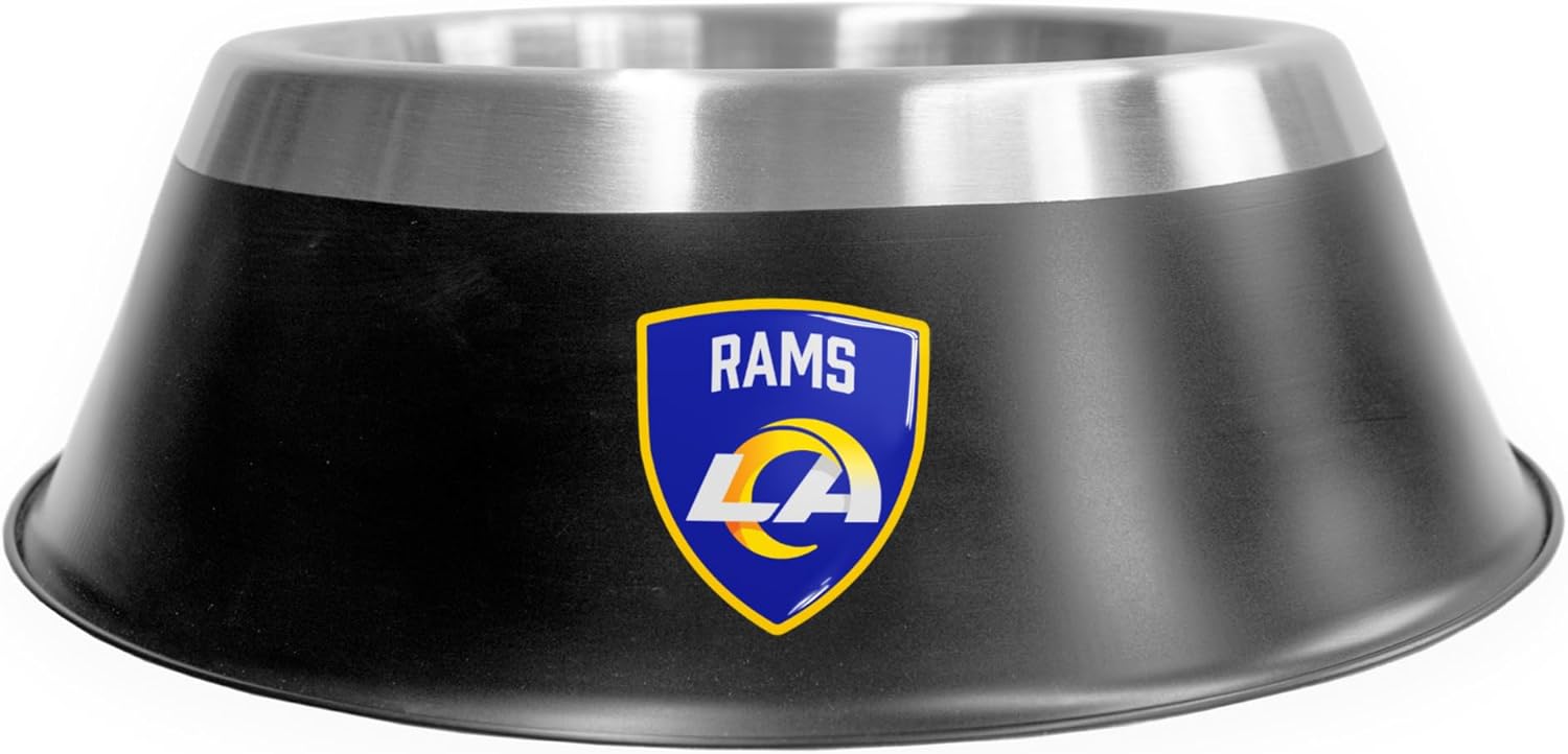 Littlearth NFL Los Angeles Rams MVP Pet Bowl- Size Large