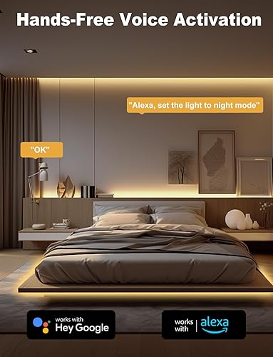 Miniatura 6 de COB - Tira de luz LED de 16.4 pies, regulable 2300K-6500K CCT blanco sintonizable, CC 24 V cortable luz LED de alta densidad 3040 LED 36W CRI 90,