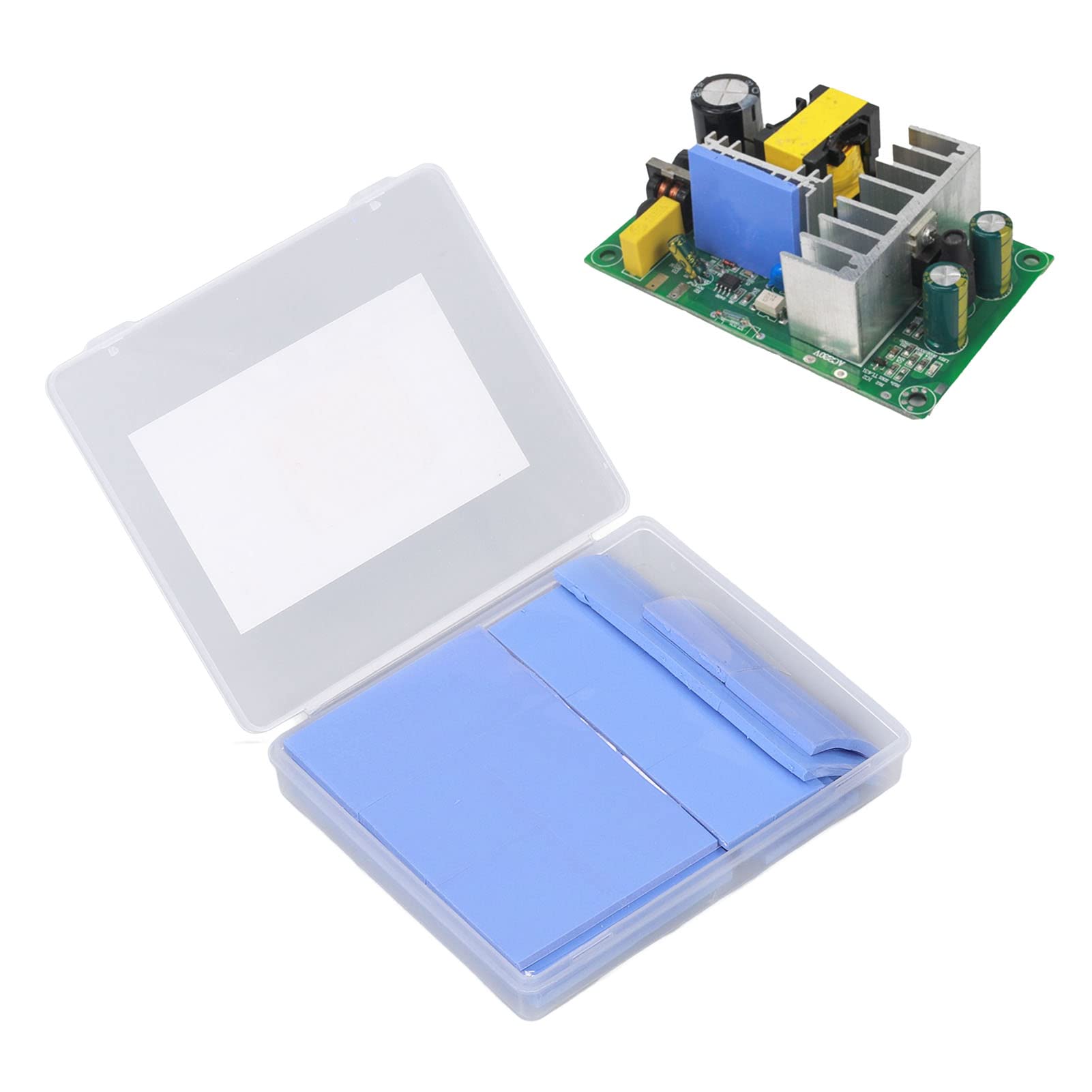 30 Cuscinetti Termici In Silicone Per GPU 0,5 Mm - Conduttività 6.0 W/mK, Blu, 20x67 Mm Per CPU, SSD, LED