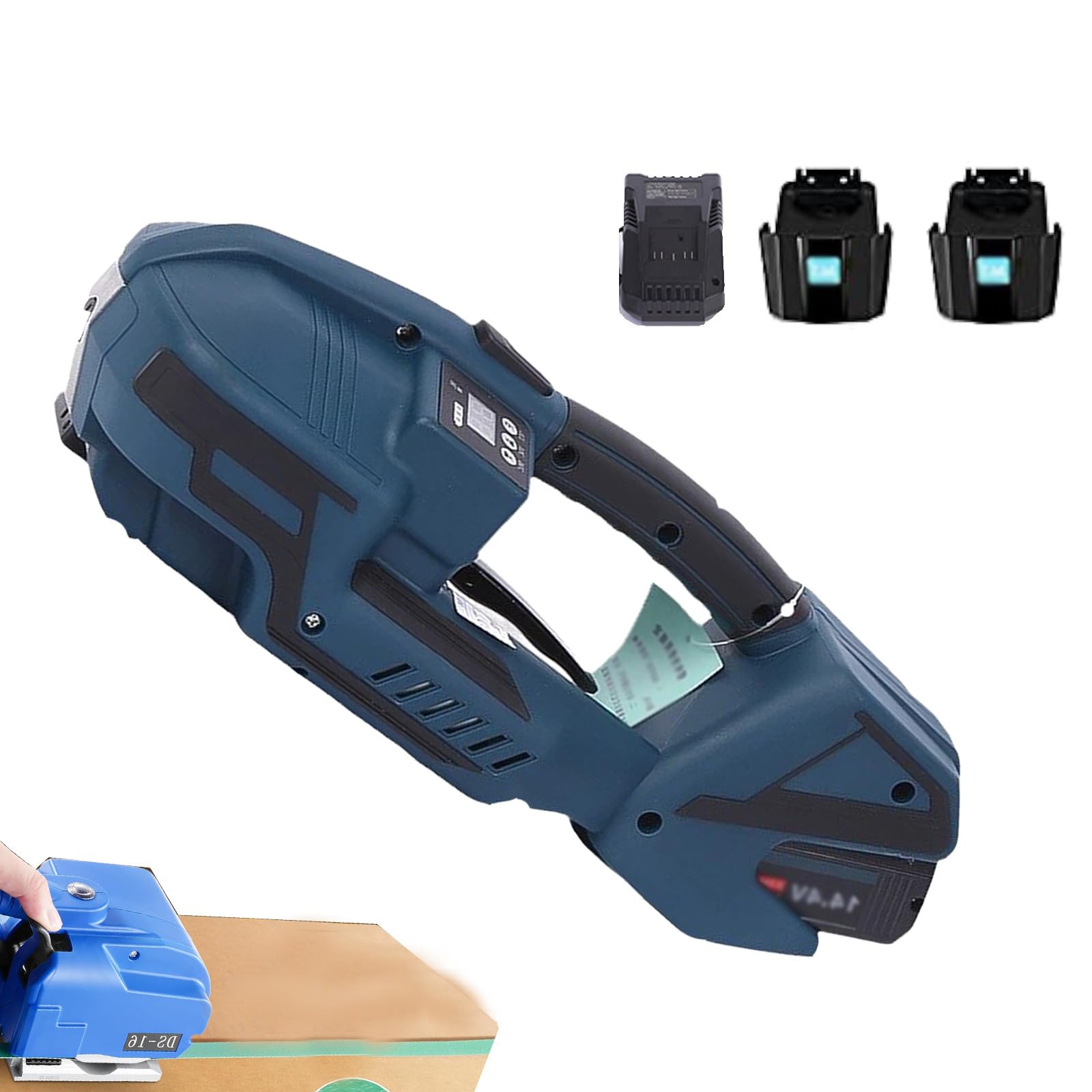 Reggiatrice elettrica, Strumento di fasciatura elettrico portatile, Strumento di fasciatura automatico della batteria delle cinghie dell'animale domestico di Spp, Velocità di serraggio: 100-200mm/S